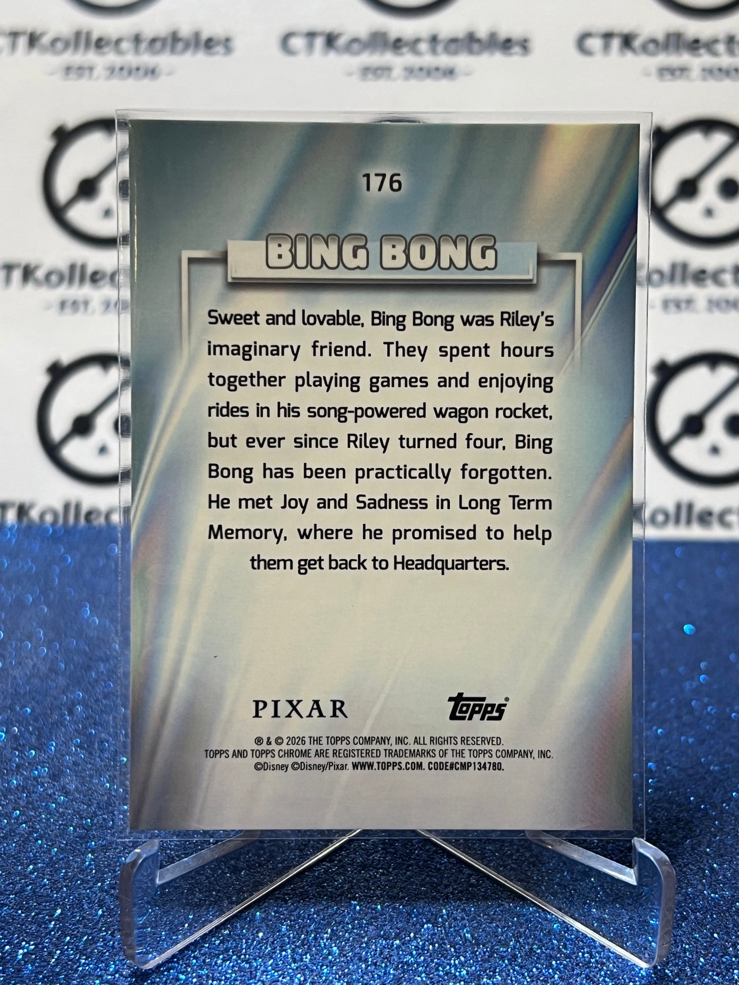 2026 DISNEY TOPPS CHROME BING BONG # 176 INSIDE OUT FOIL CARD