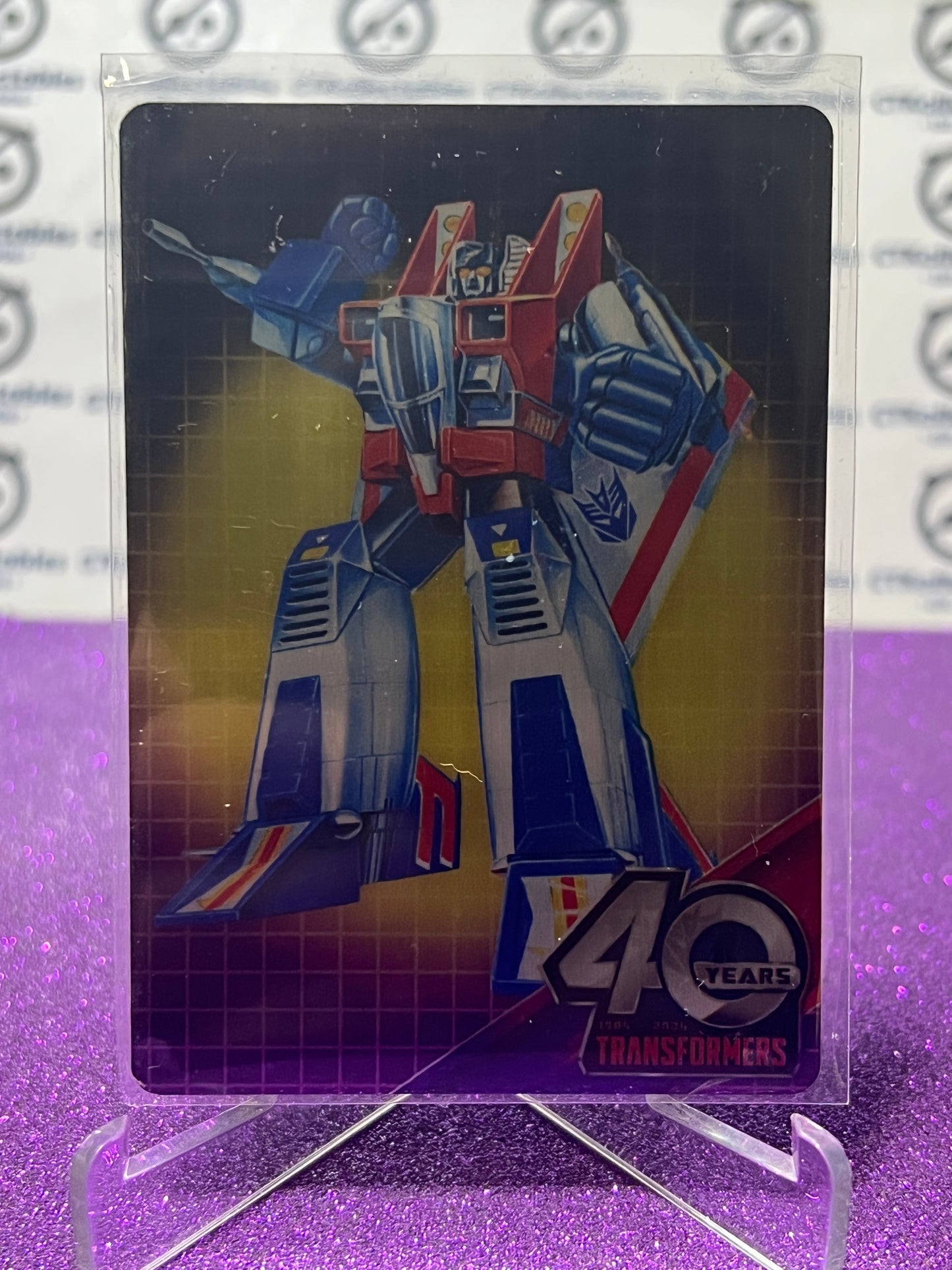 2024 TRANSFORMERS 40th ANNIVERSARY STARSCREAM # 4 PREMIUM METAL EXCLUSIVE TRADING CARD