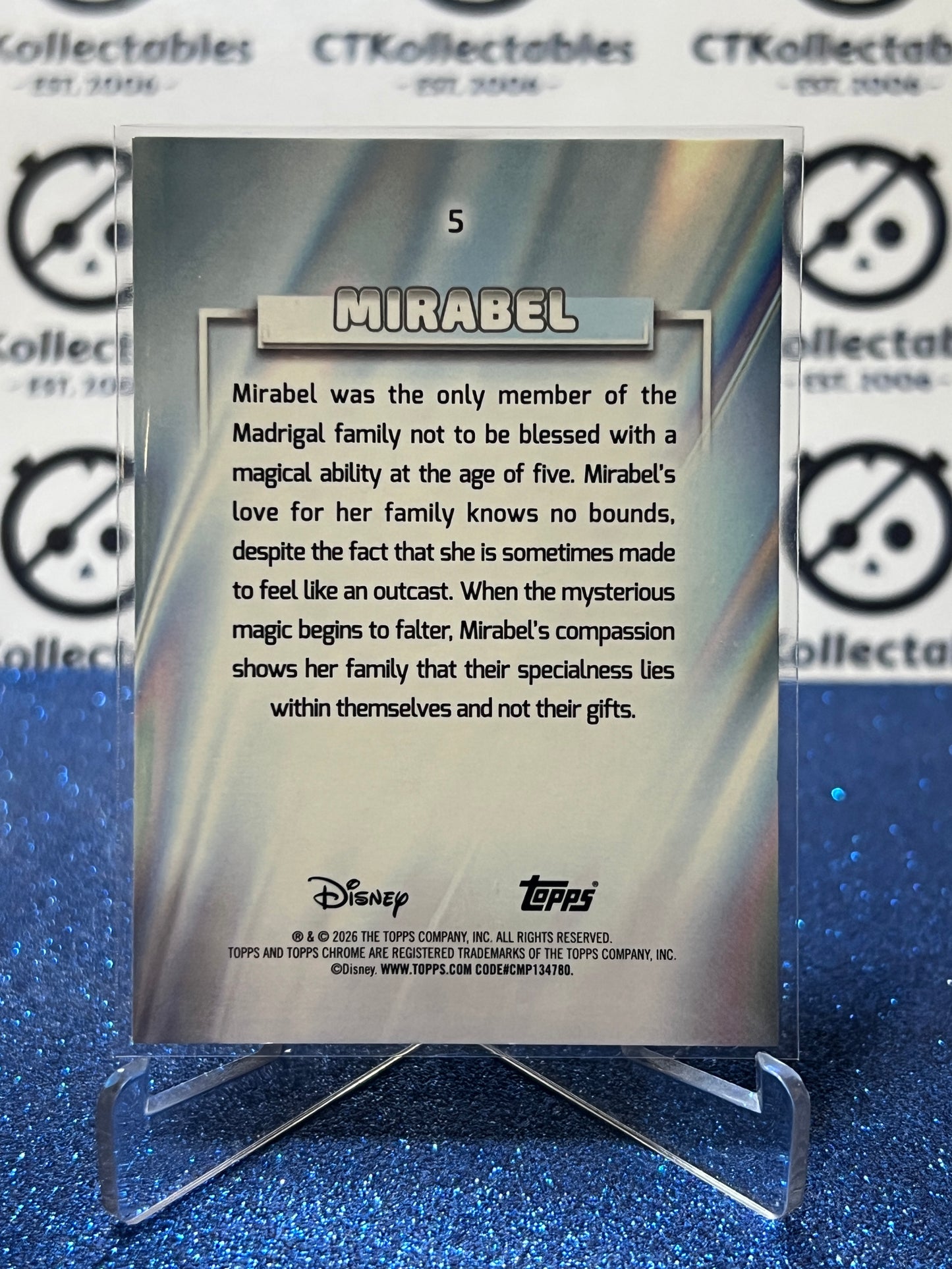 2026 DISNEY TOPPS CHROME MIRABEL # 5  MIRABEL MADRIGAL FOIL CARD