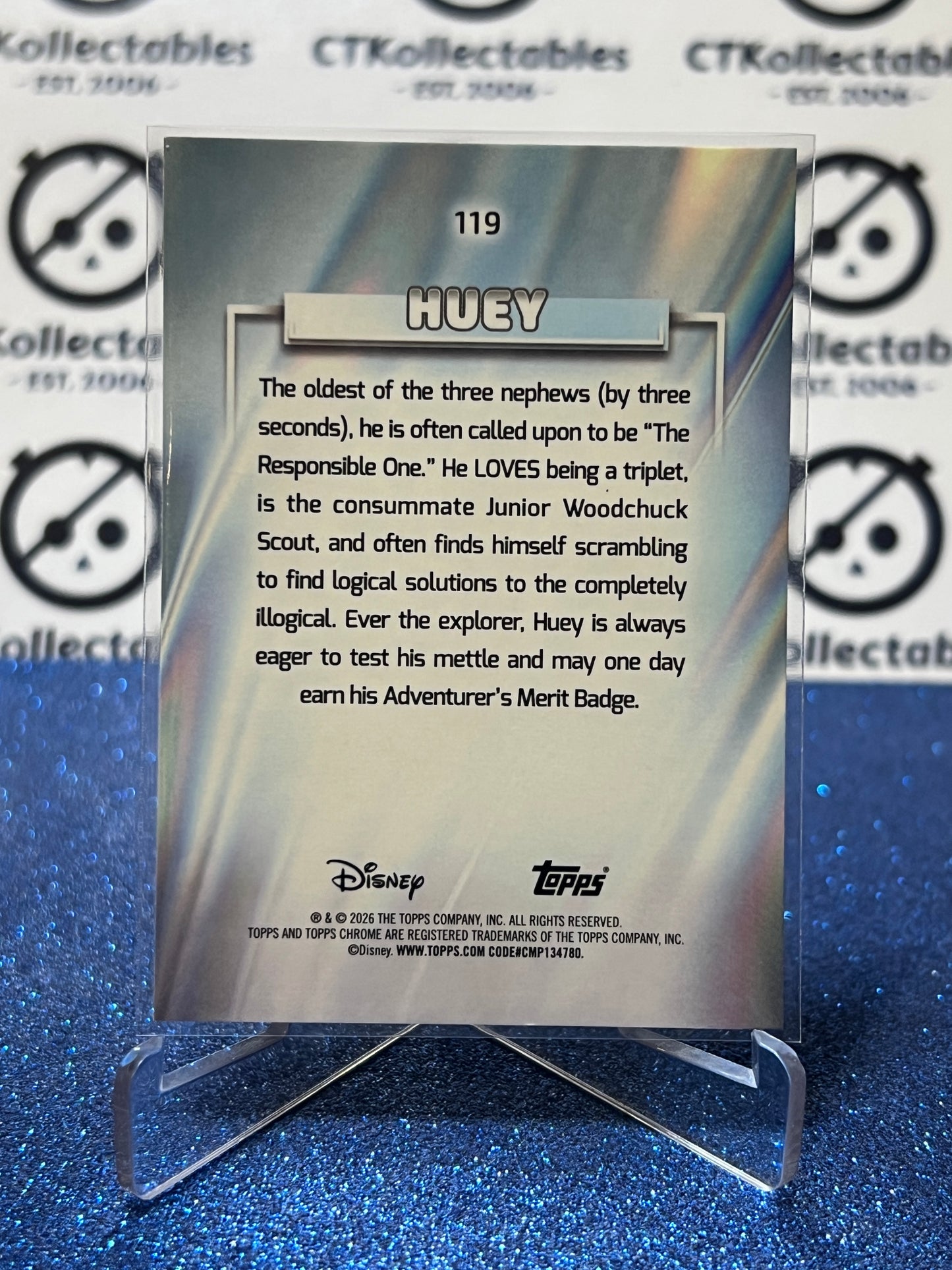 2026 DISNEY TOPPS CHROME  HUEY # 119 FOIL CARD