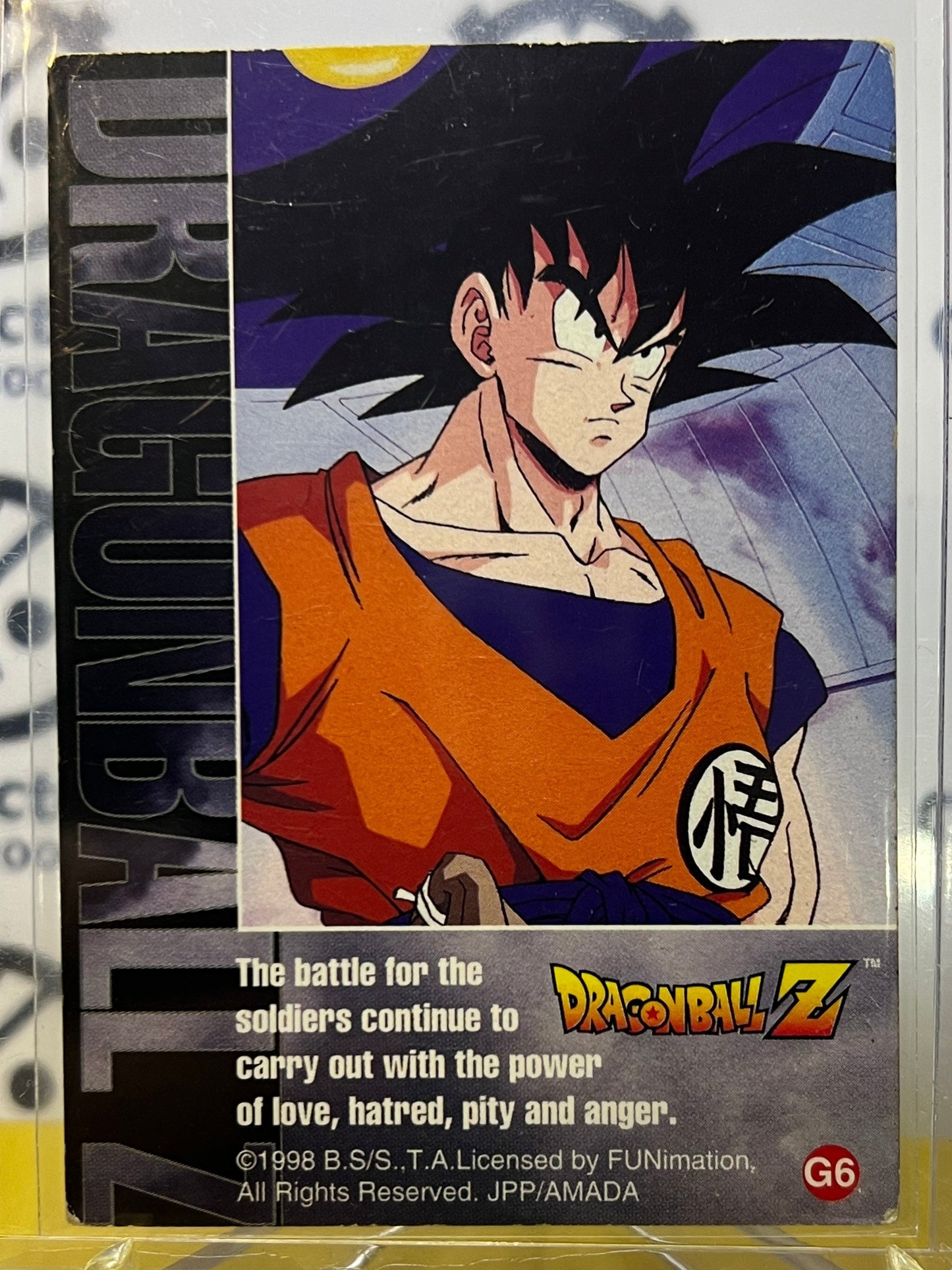 1998 DBZ DENDE  # G6 SILVER PRIZM DRAGON BALL Z CARD