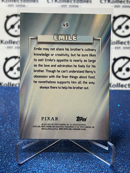 2026 DISNEY TOPPS CHROME EMILE # 49 RATATOUILLE  FOIL CARD