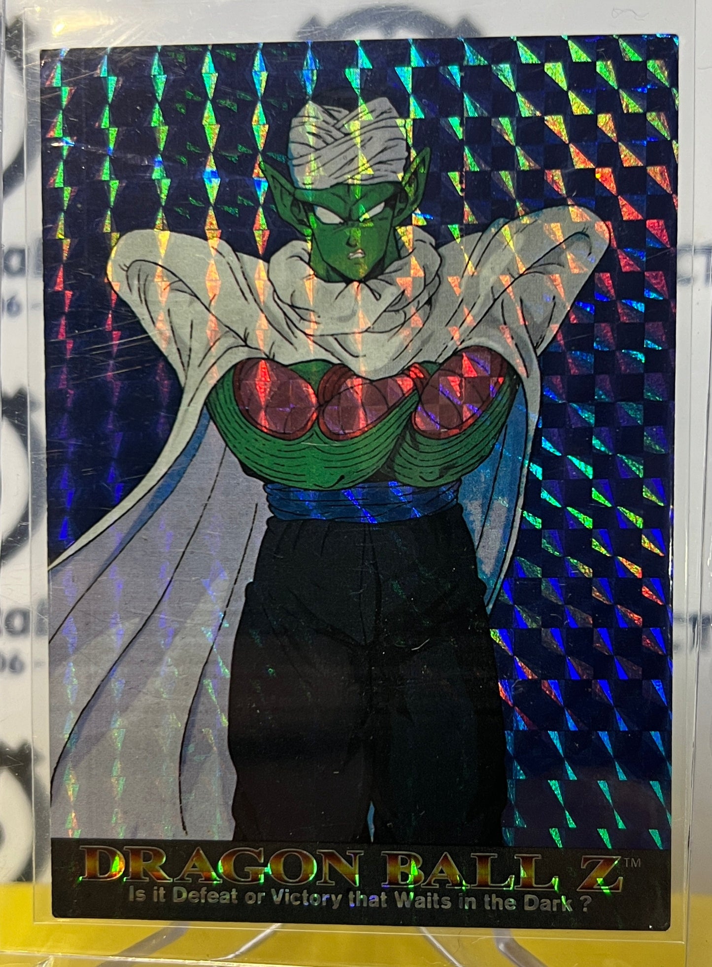 1996 DBZ IS IT DEFEAT OR VICTORY THAT WAITS IN THE DARK # 09 PRIZM DRAGON BALL Z CARD