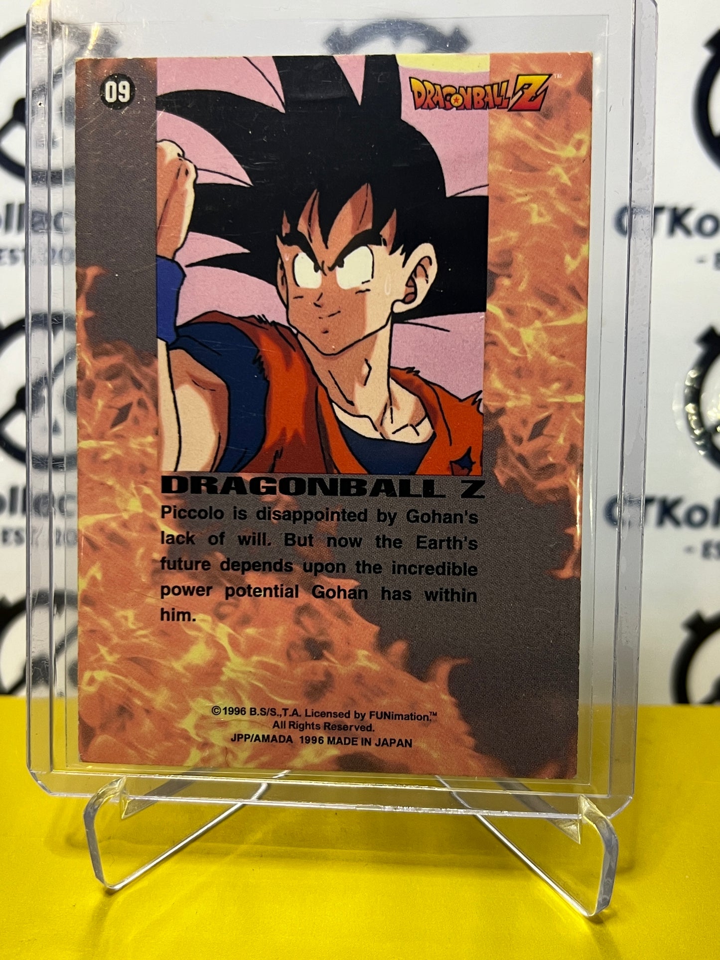 1996 DBZ IS IT DEFEAT OR VICTORY THAT WAITS IN THE DARK # 09 PRIZM DRAGON BALL Z CARD