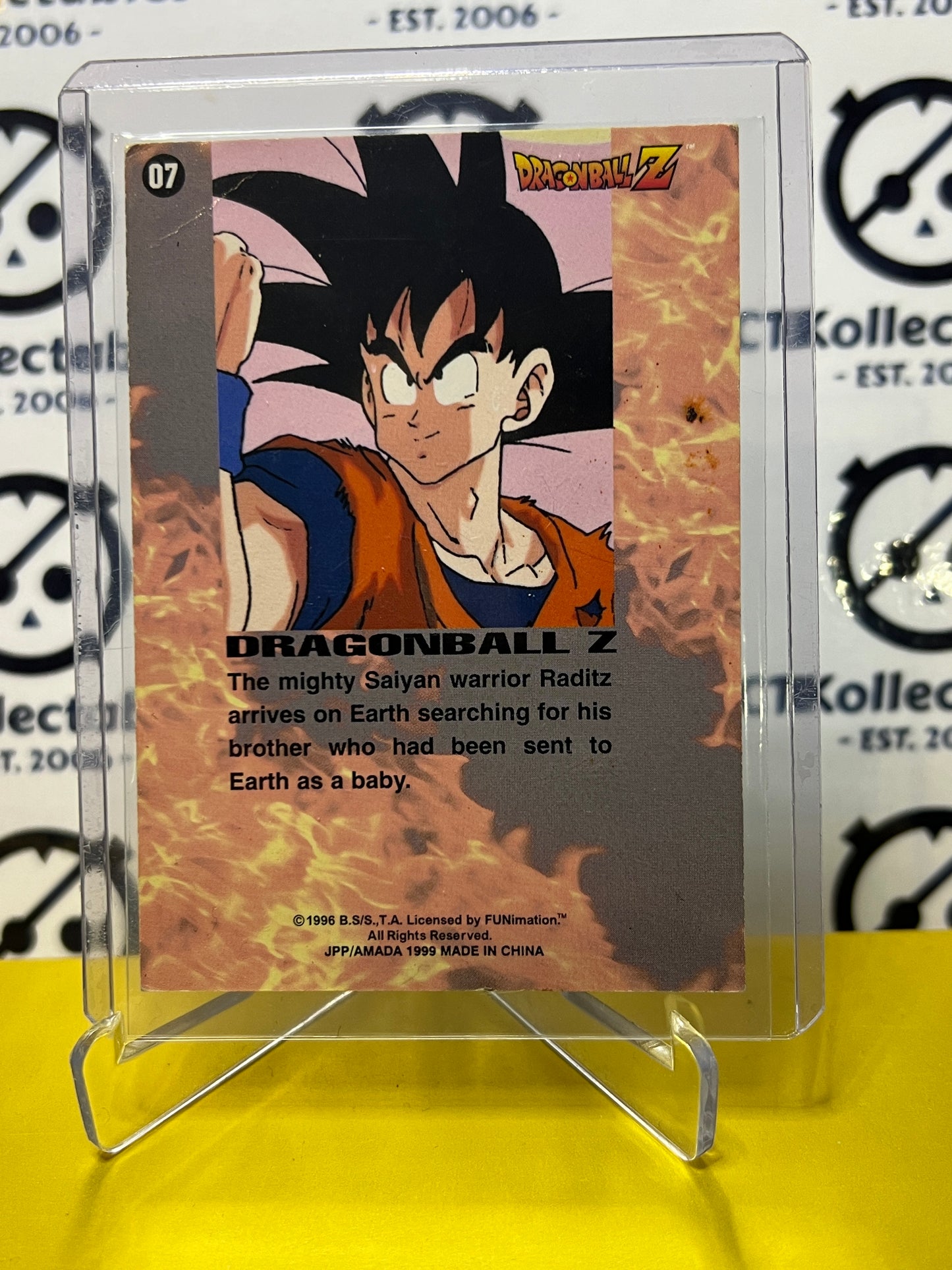 1996 DBZ IS IT DEFEAT OR VICTORY THAT WAITS IN THE DARK # 07 PRIZM DRAGON BALL Z CARD