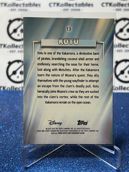 2026 DISNEY TOPPS CHROME KOTU # 13 MOANA FOIL CARD