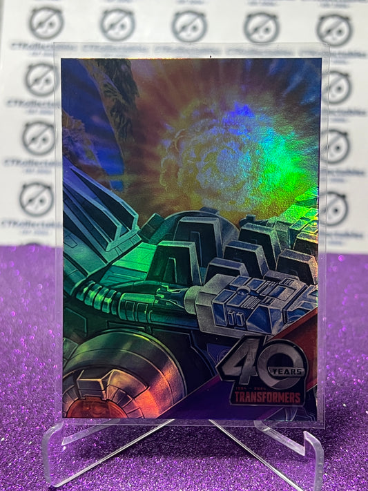 2024 TRANSFORMERS 40th ANNIVERSARY CONNECTING CARD SET O # 100 FOIL PUZZLE TRADING CARD