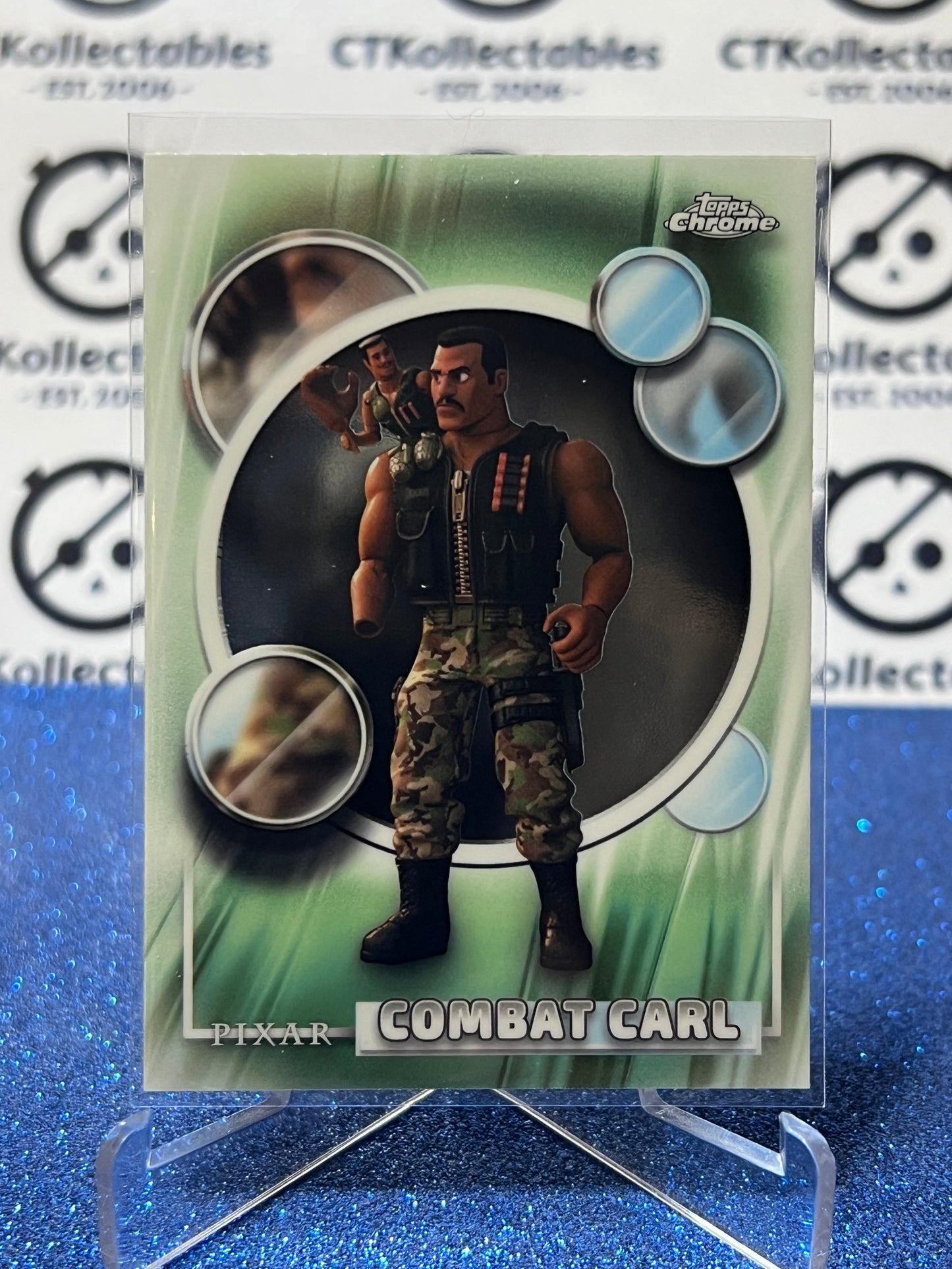 2026 DISNEY TOPPS CHROME COMBAT CARL # 190 TOY STORY FOIL CARD