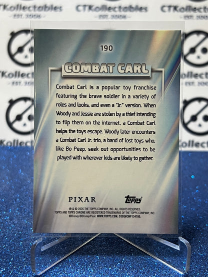 2026 DISNEY TOPPS CHROME COMBAT CARL # 190 TOY STORY FOIL CARD