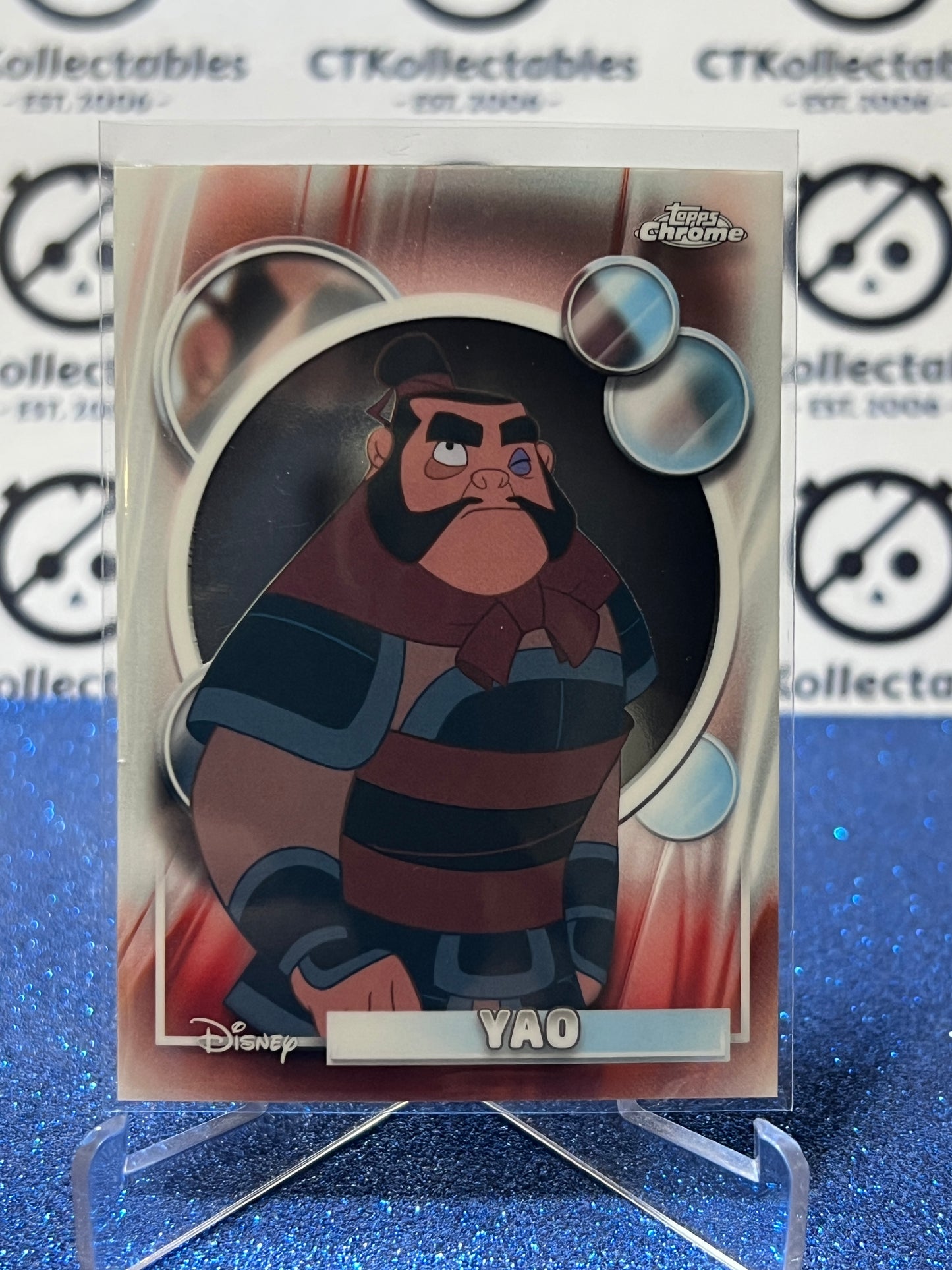 2026 DISNEY TOPPS CHROME YAO # 130 MULAN FOIL CARD