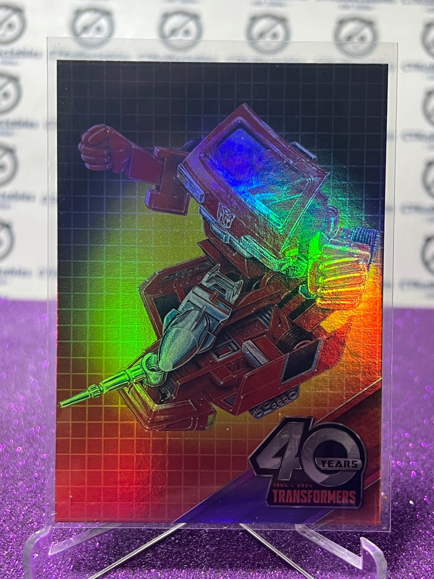 2024 TRANSFORMERS 40th ANNIVERSARY IRONHIDE # 04 FOIL PARALLEL TRADING CARD