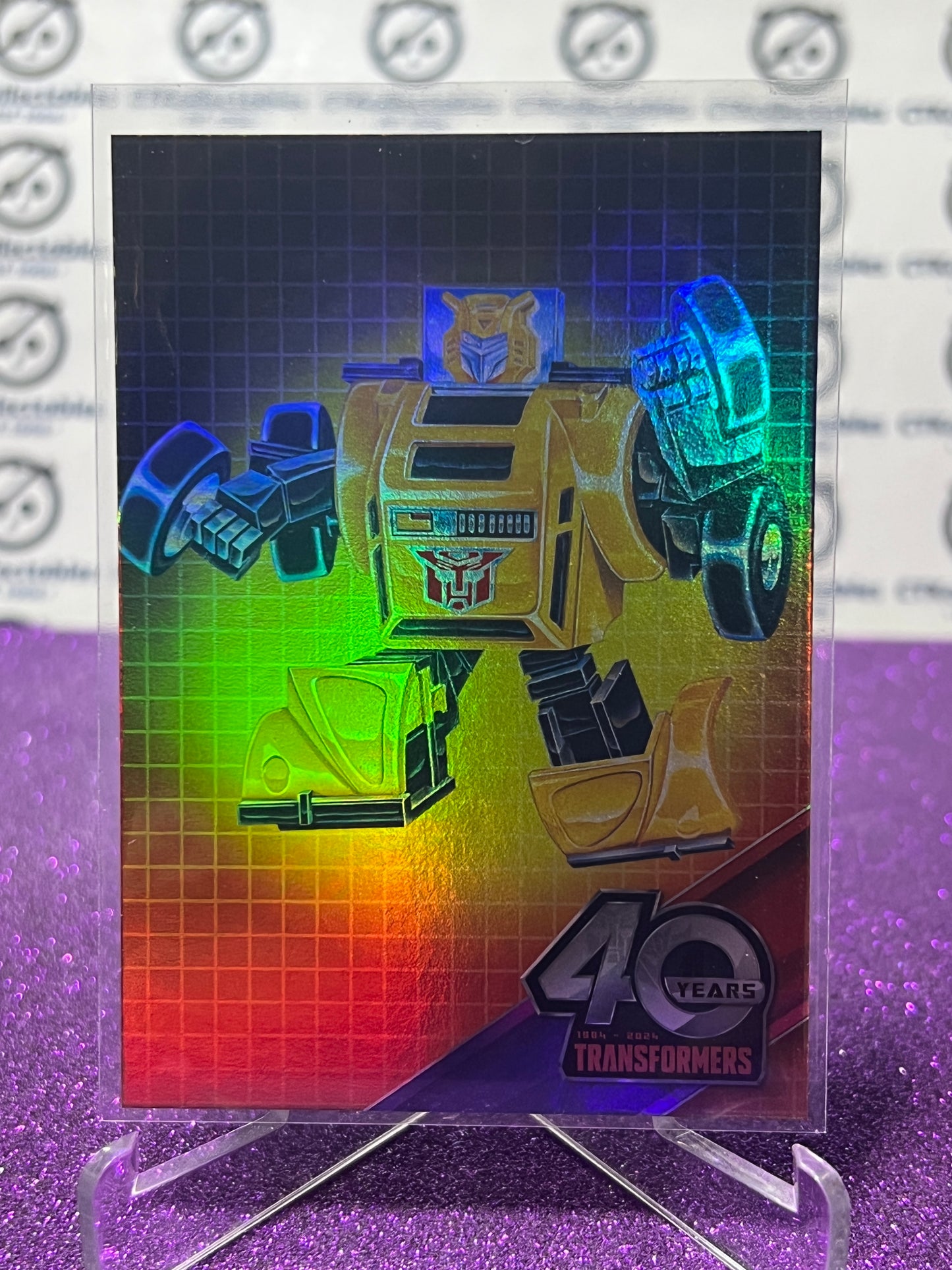 2024 TRANSFORMERS 40th ANNIVERSARY BUMBLEBEE # 02 FOIL PARALLEL TRADING CARD