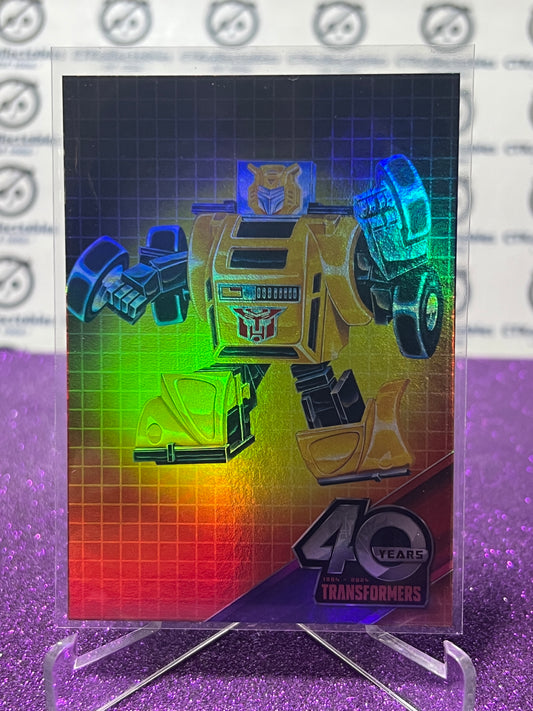 2024 TRANSFORMERS 40th ANNIVERSARY BUMBLEBEE # 02 FOIL PARALLEL TRADING CARD