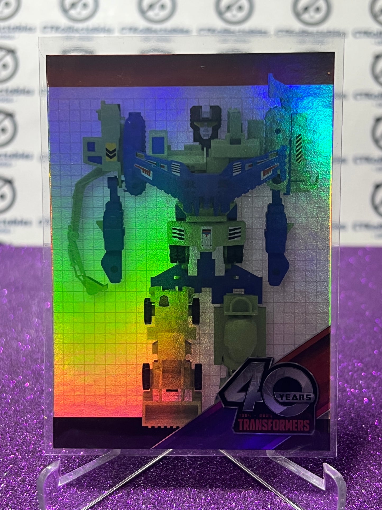 2024 TRANSFORMERS 40th ANNIVERSARY DEVASTATOR # 96 FOIL PARALLEL TRADING CARD