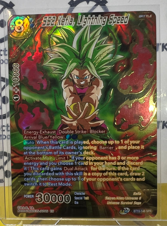 DBS SS2 KEFLA, LIGHTNING SPEED # BT15-148  SPR  FOIL DRAGON BALL SUPER CARD