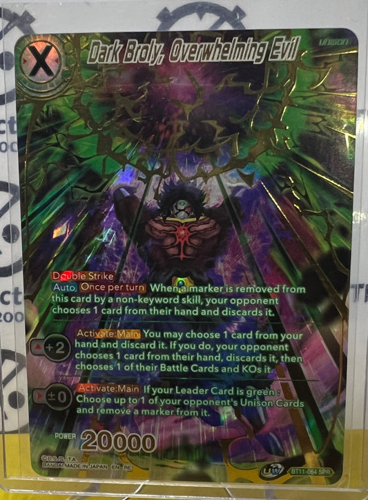 DBS DARK BROLY, OVERWHELMING EVIL # BT11-064  SPR  FOIL DRAGON BALL SUPER CARD