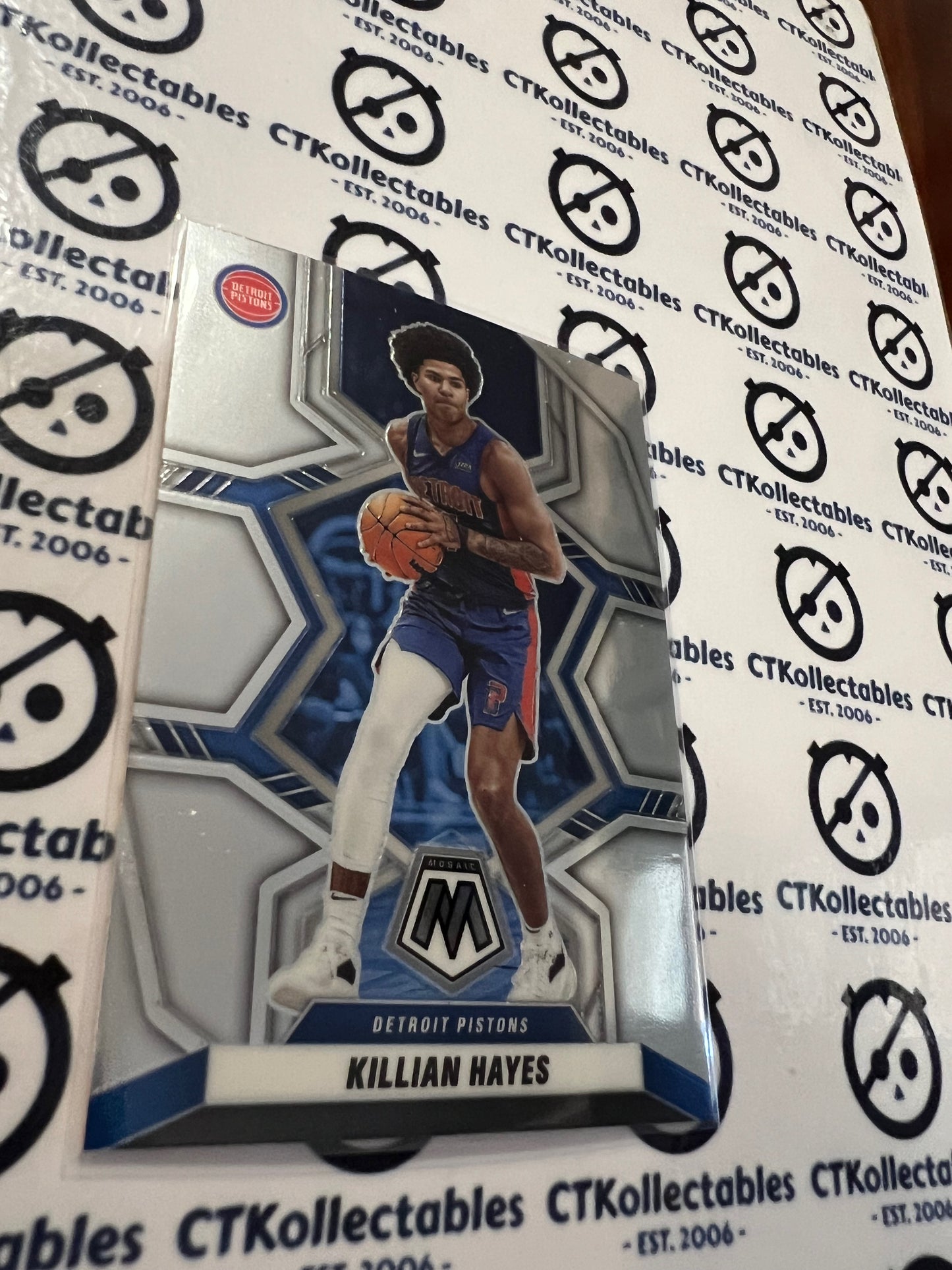 2021-22 NBA Mosaic Base #64 Killian Hayes Detroit Pistons