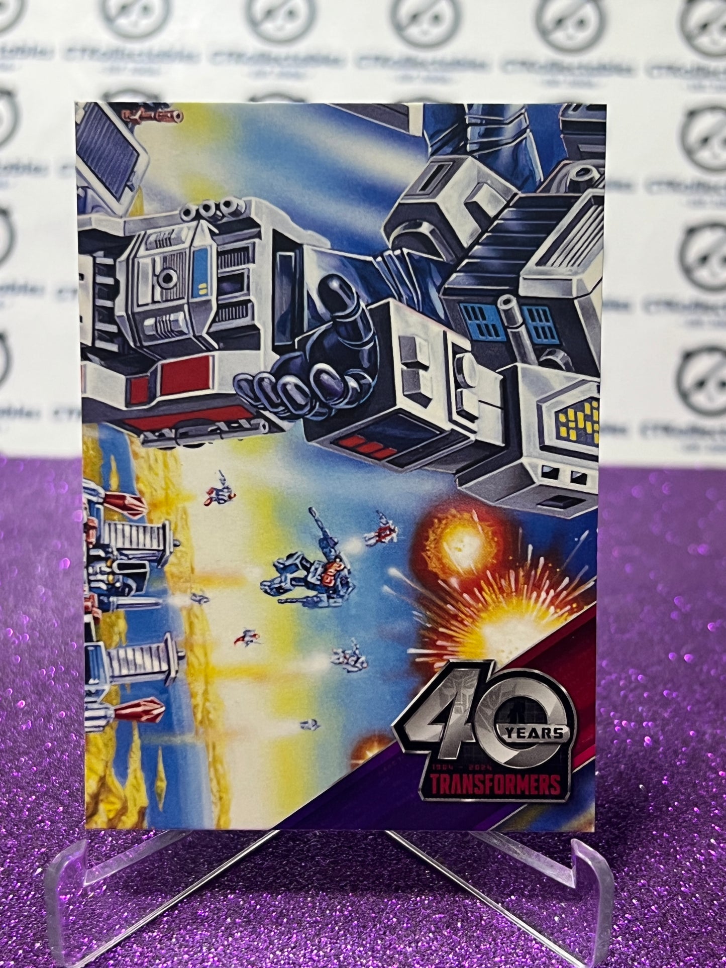 2024 TRANSFORMERS 40th ANNIVERSARY CONNECTING CARD SET D # 107 NON-FOIL PUZZLE TRADING CARD