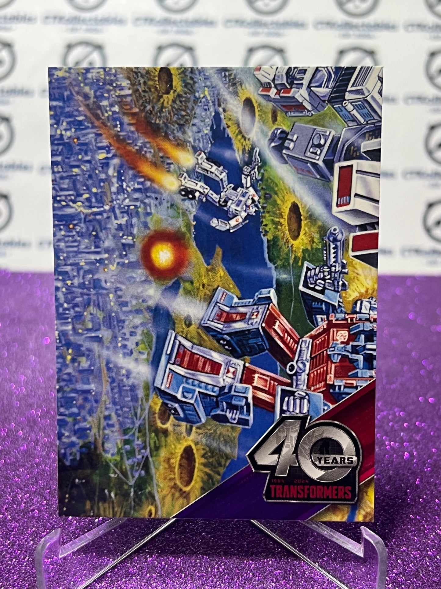 2024 TRANSFORMERS 40th ANNIVERSARY CONNECTING CARD SET D # 106 NON-FOIL PUZZLE TRADING CARD