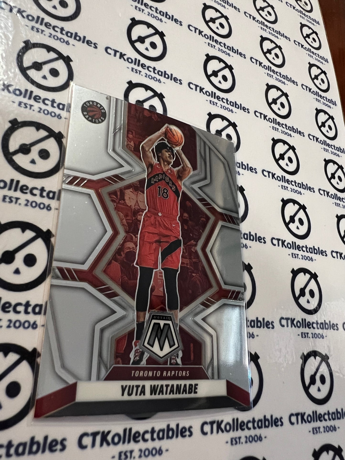 2021-22 NBA Mosaic Base #100 Yuta Watanabe Raptors