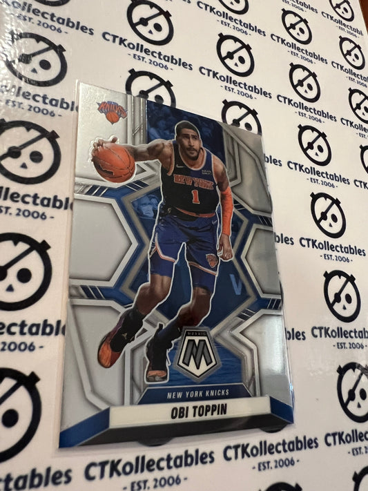 2021-22 NBA Mosaic Base #106 Obi Toppin Knicks