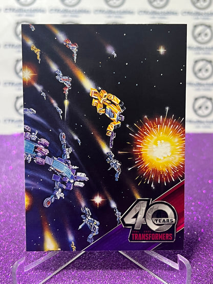 2024 TRANSFORMERS 40th ANNIVERSARY CONNECTING CARD SET D # 102 NON-FOIL PUZZLE TRADING CARD