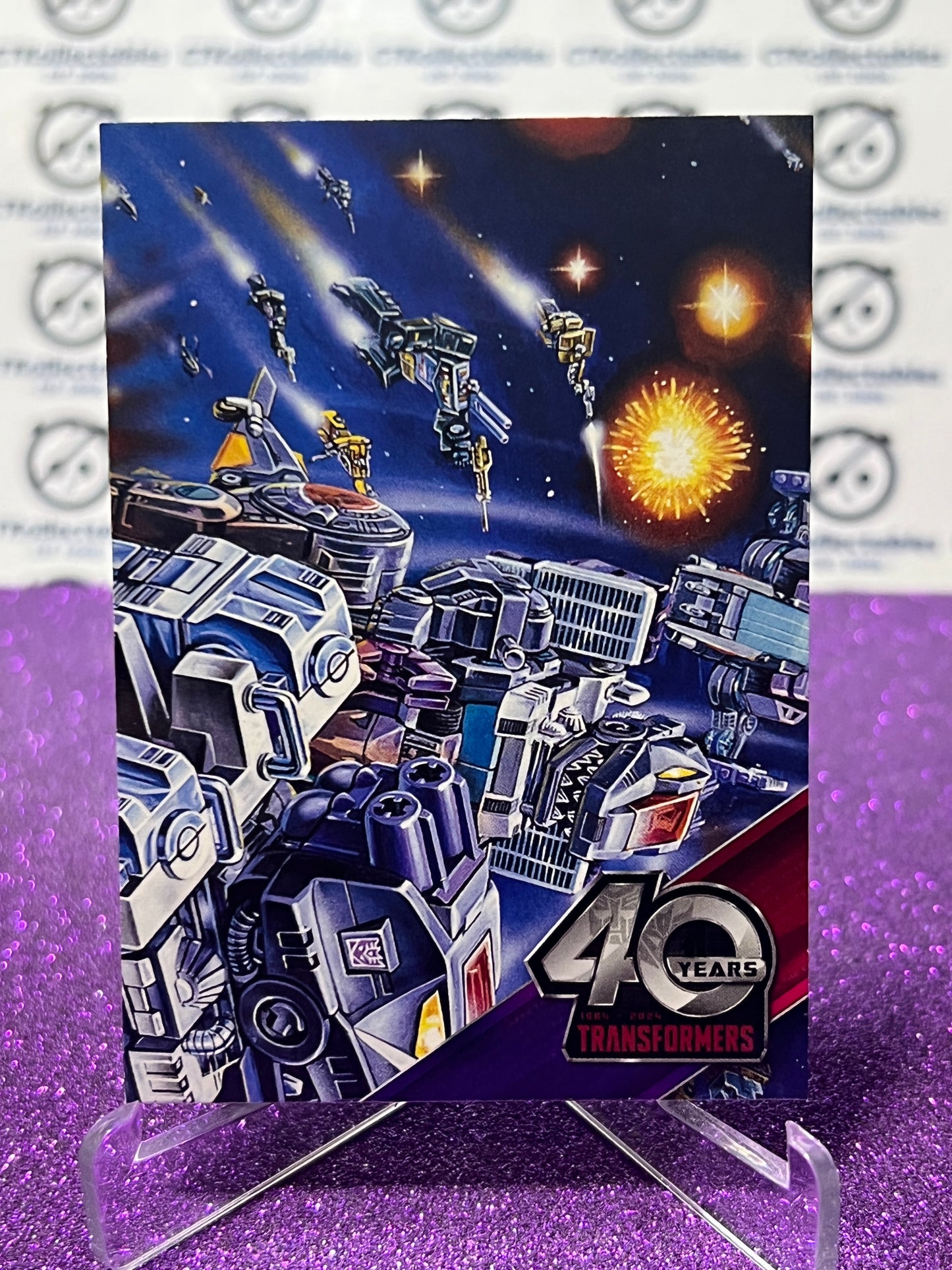 2024 TRANSFORMERS 40th ANNIVERSARY CONNECTING CARD SET D # 101 NON-FOIL PUZZLE TRADING CARD