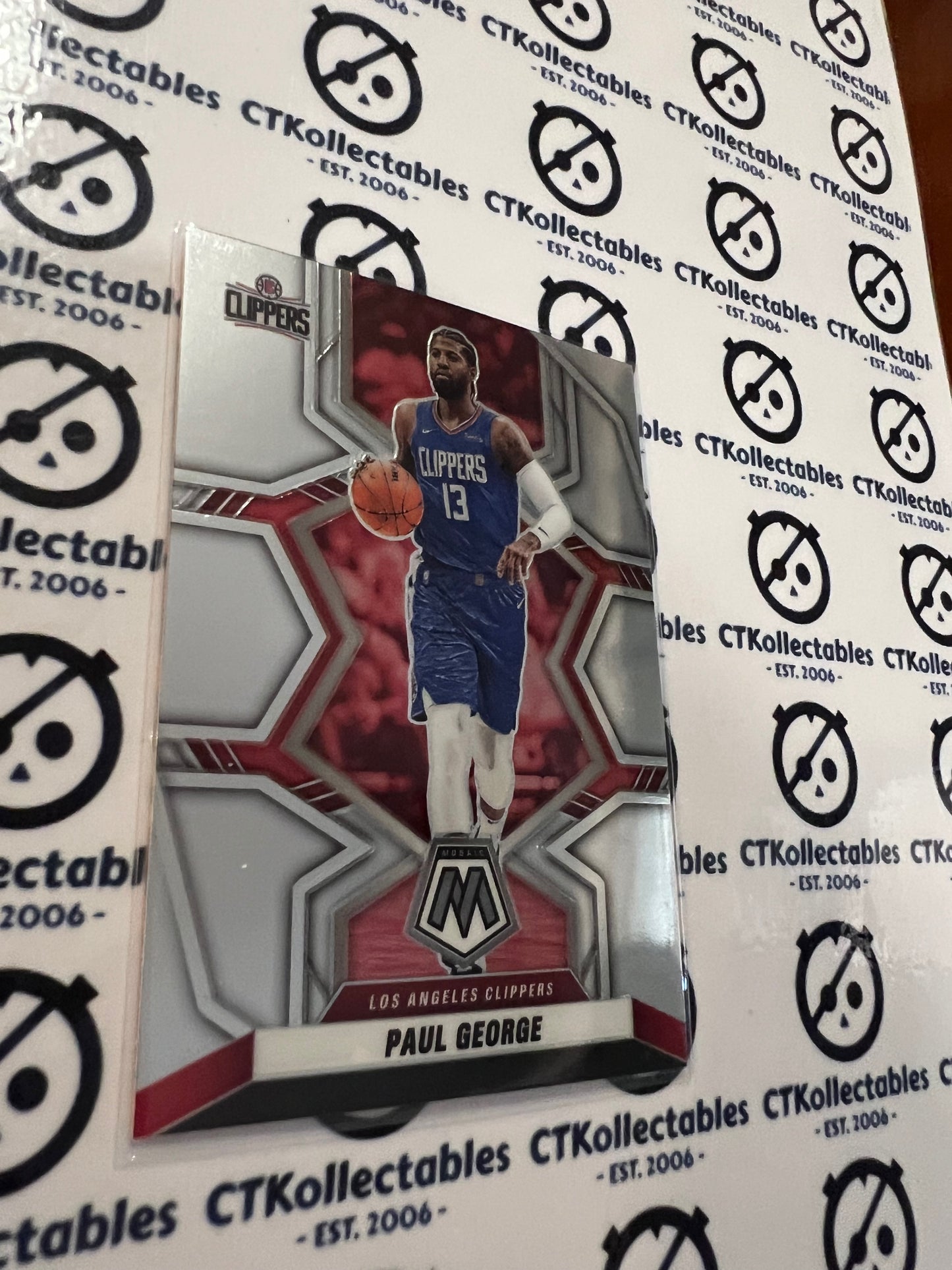 2021-22 NBA Mosaic Base #133 Paul George Clippers