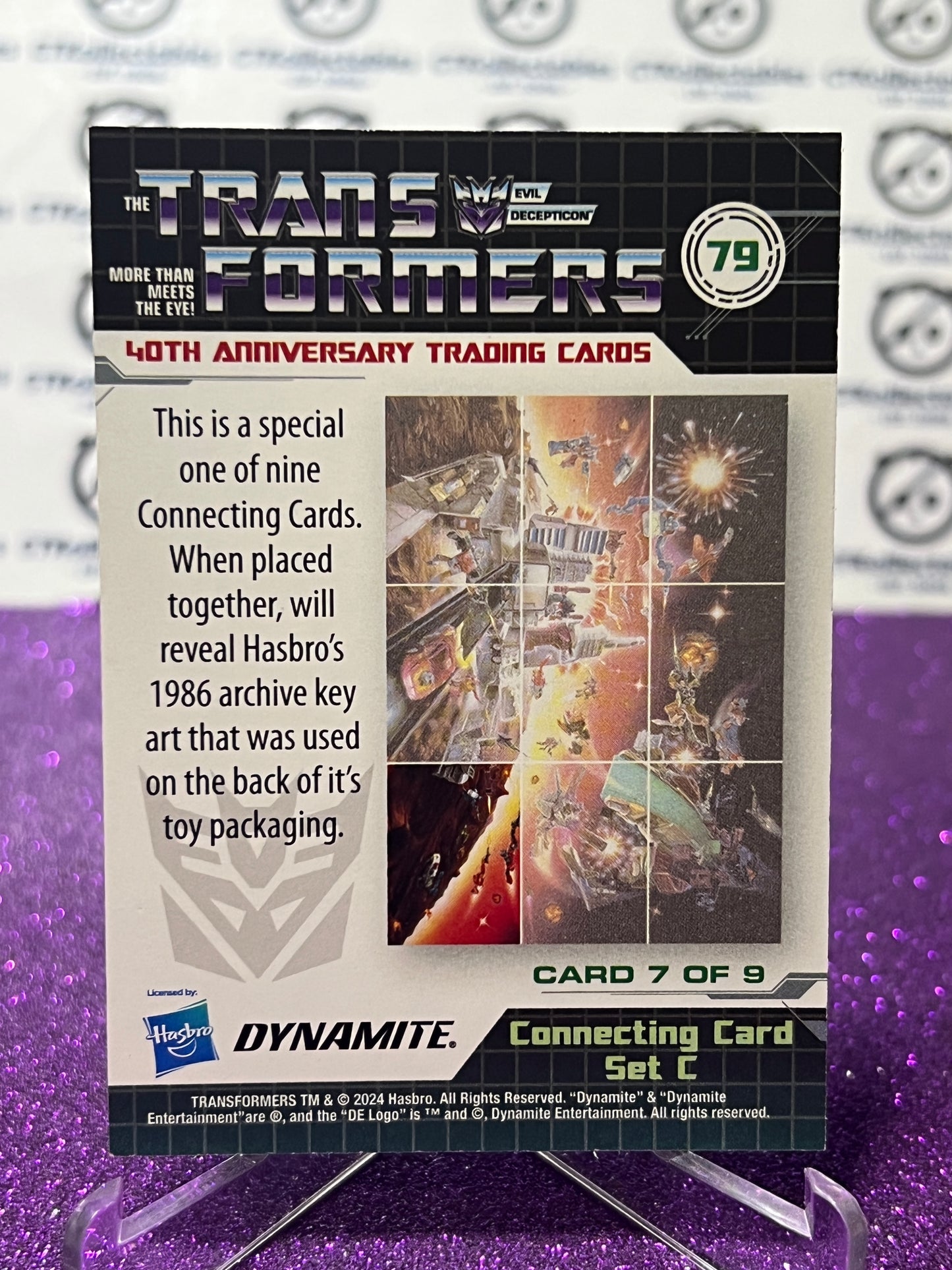 2024 TRANSFORMERS 40th ANNIVERSARY CONNECTING CARD SET C # 79 NON-FOIL PUZZLE TRADING CARD