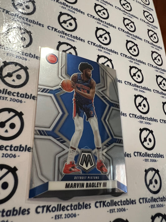 2021-22 NBA Mosaic Base #184 Marvin Bagley III Pistons