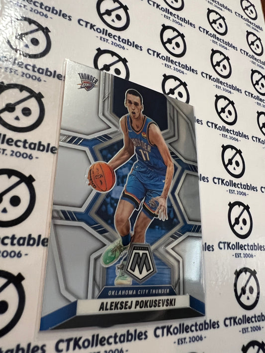 2021-22 NBA Mosaic Base #190 Aleksej Pokusevski Thunder