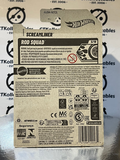 HOT WHEELS MATTEL 141/250 SCREAMLINER ROD SQUAD 5/10 - 2026  UNOPENED