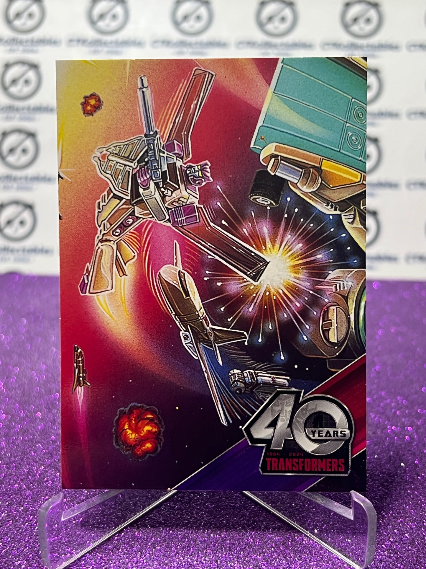 2024 TRANSFORMERS 40th ANNIVERSARY CONNECTING CARD SET C # 80 NON-FOIL PUZZLE TRADING CARD