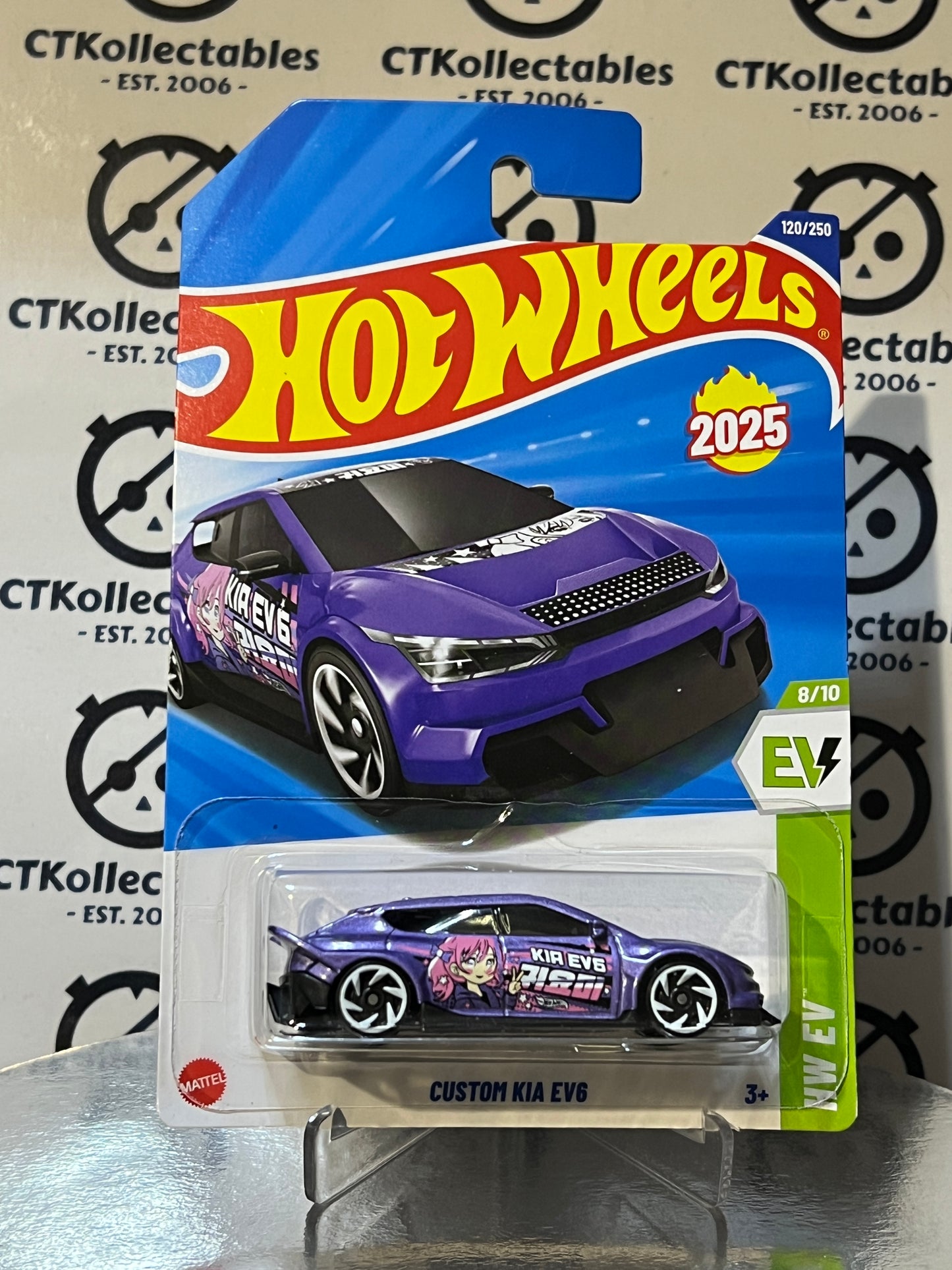 HOT WHEELS MATTEL 120/250 CUSTOM KIA EV6 HW EV 8/10 - 2025 MANGA  UNOPENED