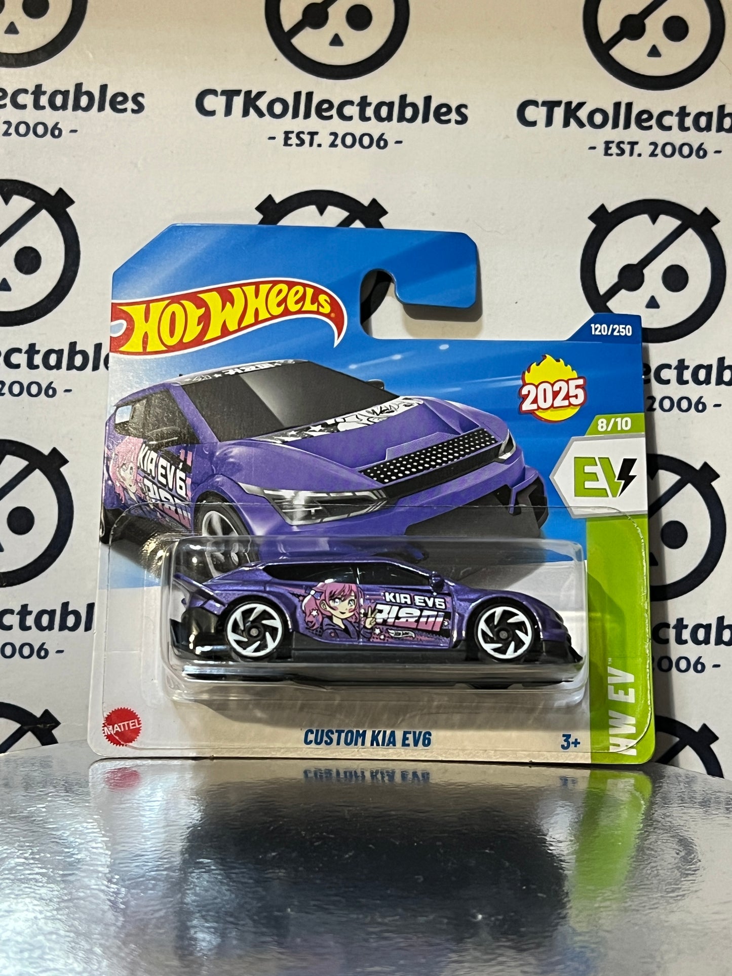 HOT WHEELS MATTEL 120/250 CUSTOM KIA EV6 HW EV 8/10 - 2025 MANGA  UNOPENED