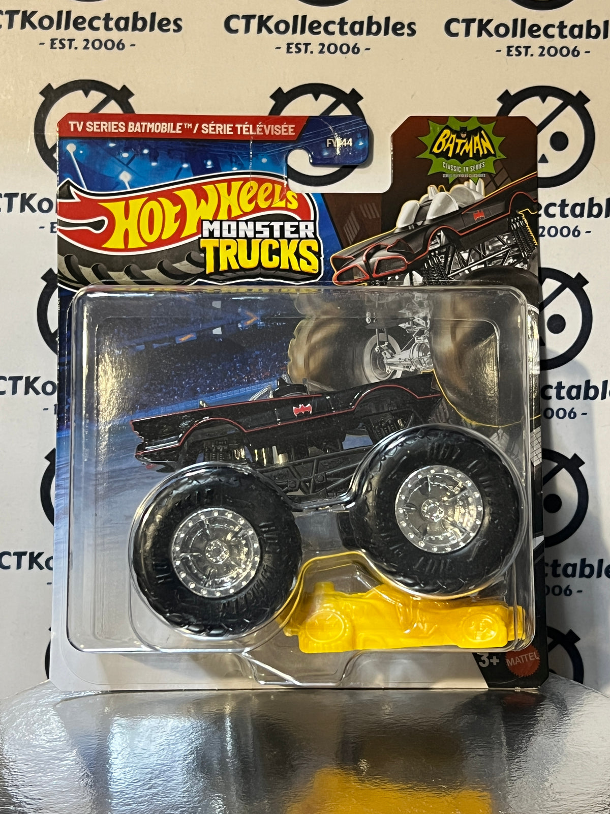 HOT WHEELS MATTEL MONSTER TRUCKS 1/64 TV SERIES BATMOBILE - 2025 UNOPENED