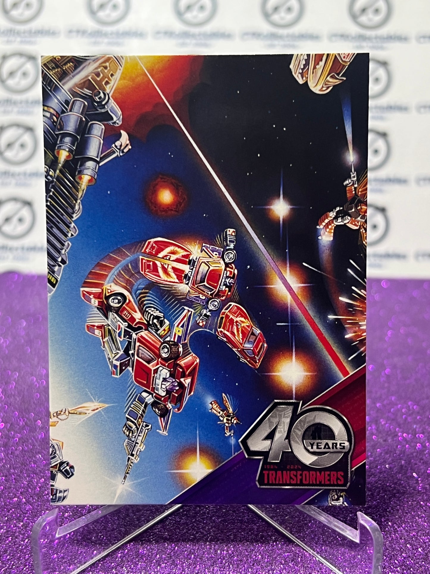 2024 TRANSFORMERS 40th ANNIVERSARY CONNECTING CARD SET B # 50 NON-FOIL PUZZLE TRADING CARD