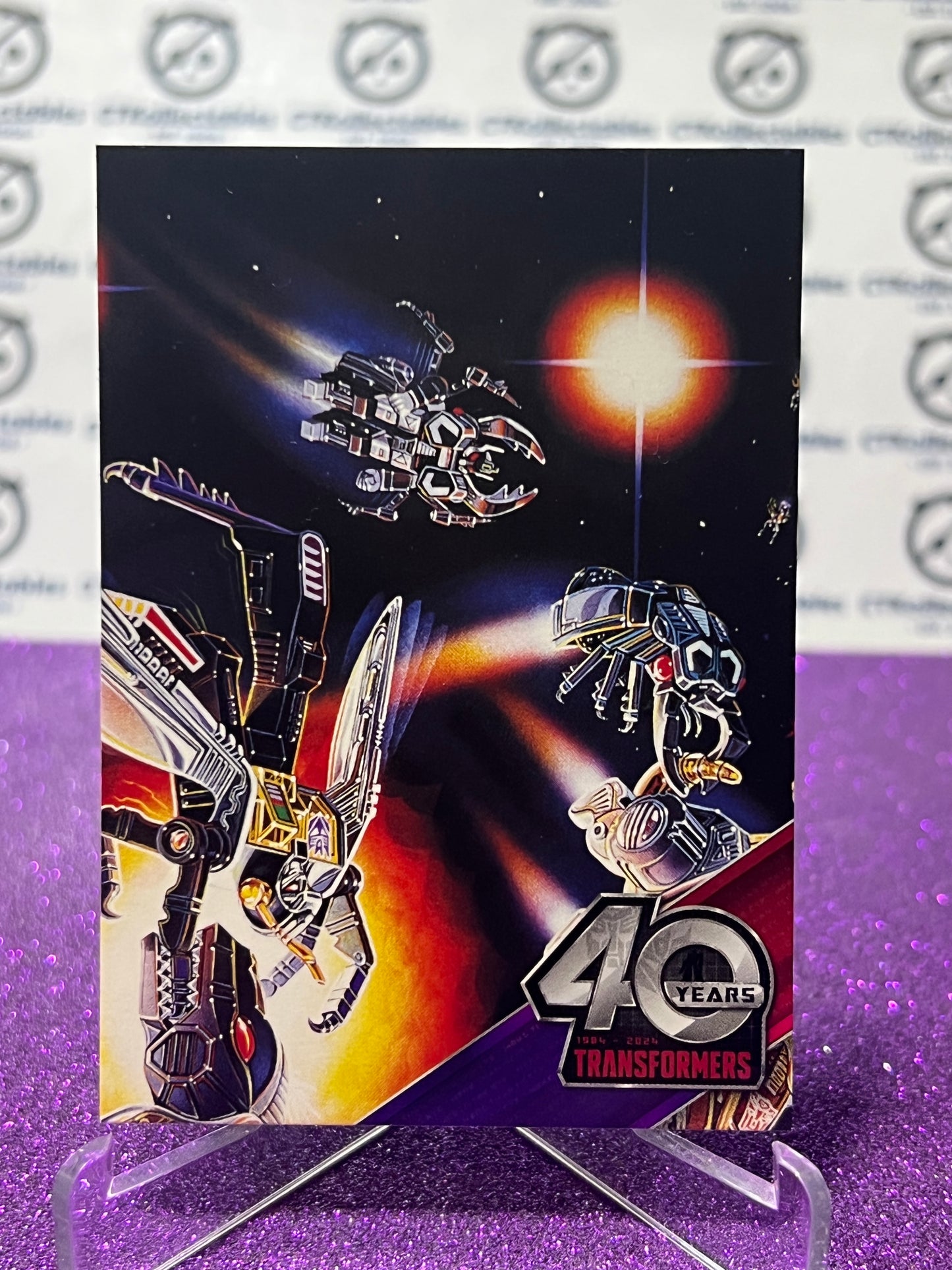 2024 TRANSFORMERS 40th ANNIVERSARY CONNECTING CARD SET B # 47 NON-FOIL PUZZLE TRADING CARD