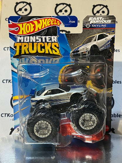 HOT WHEELS MATTEL MONSTER TRUCKS 1/64 FAST & FURIOUS SKYLINE - 2024 UNOPENED