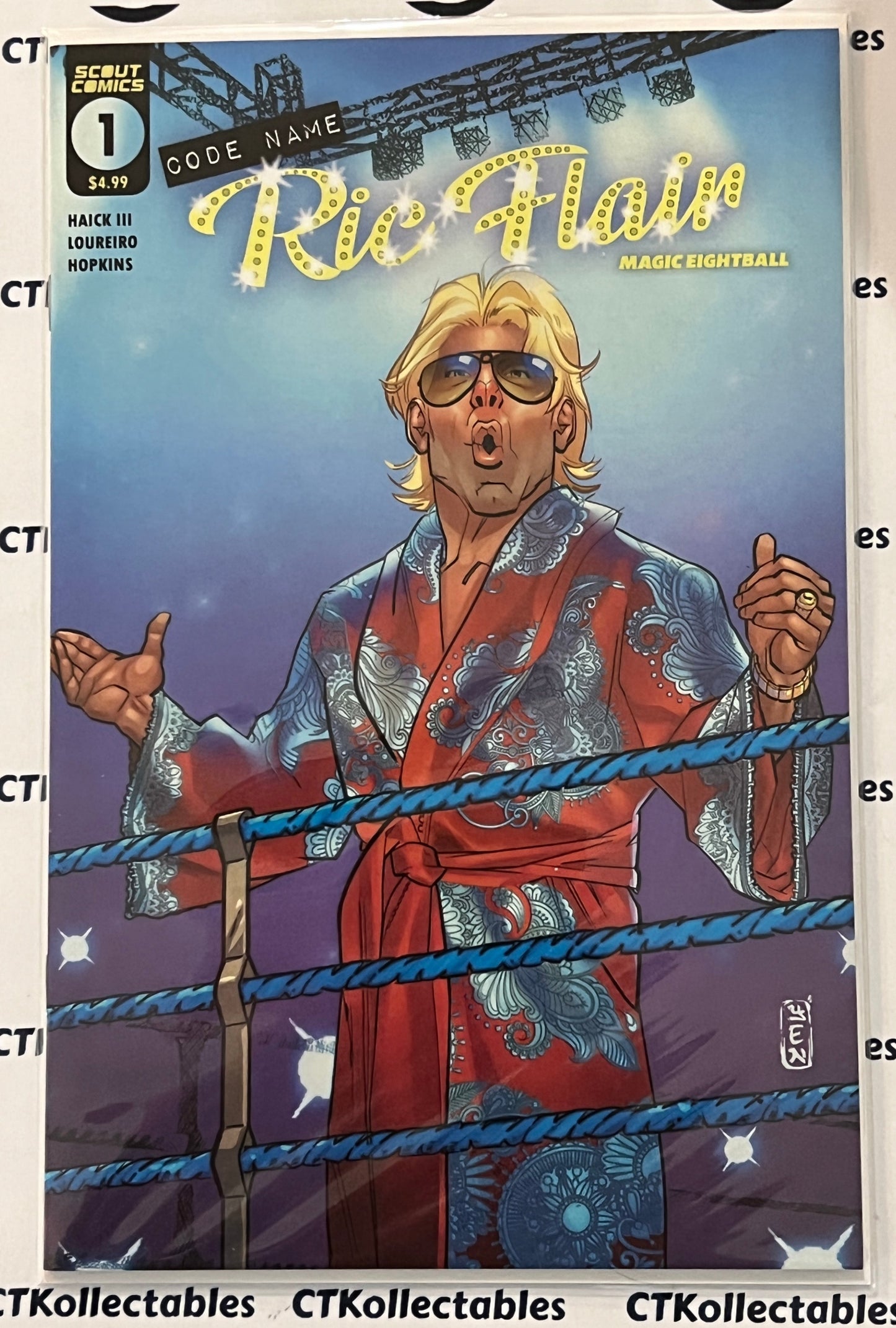 CODE NAME RIC FLAIR # 1 MAGIC EIGHTBALL VARIANT SCOUT COMICS COMIC BOOK 2023