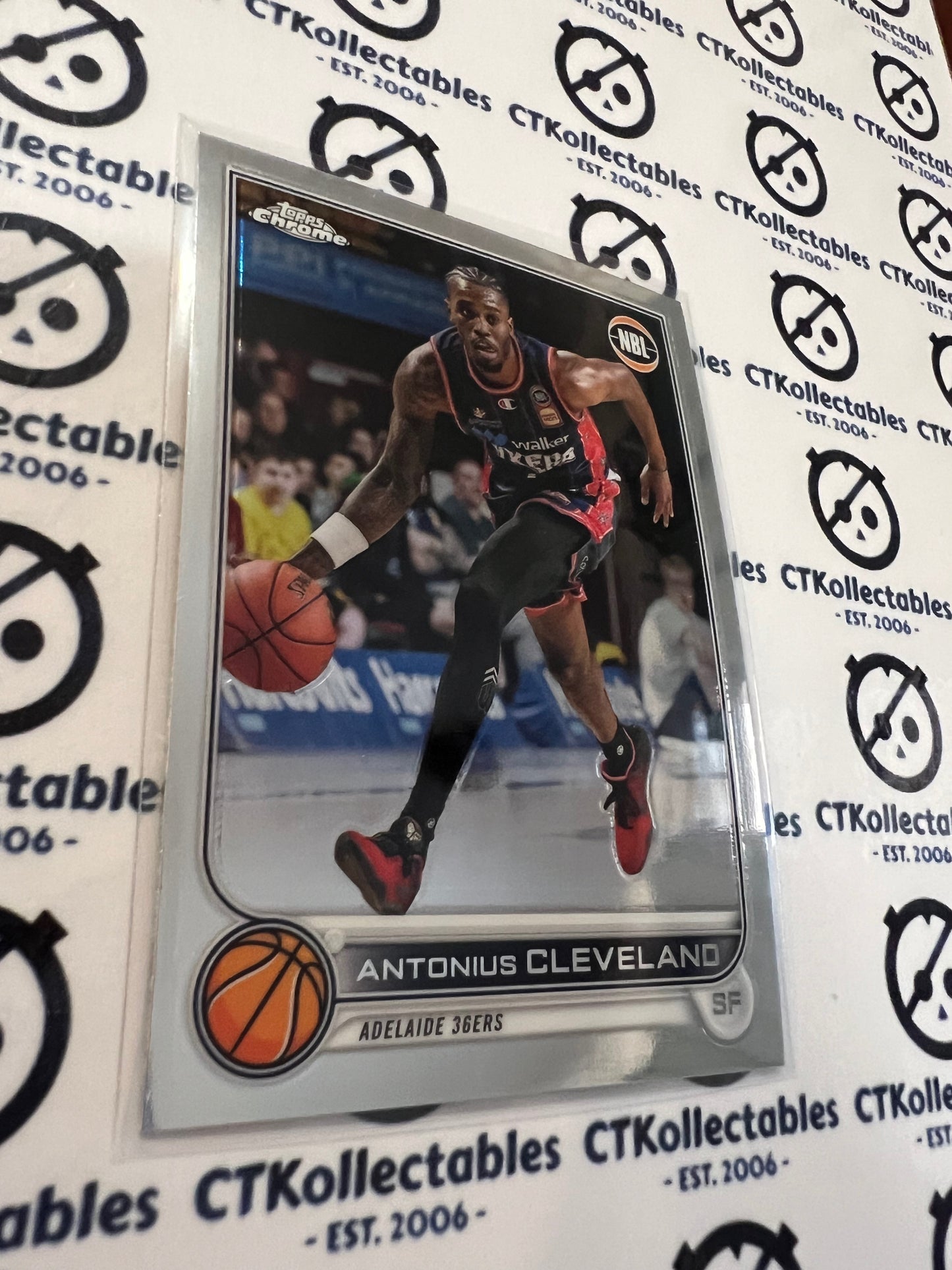 2022-23 Topps NBL Chrome Base #1 Antonius Clevland 36ERS