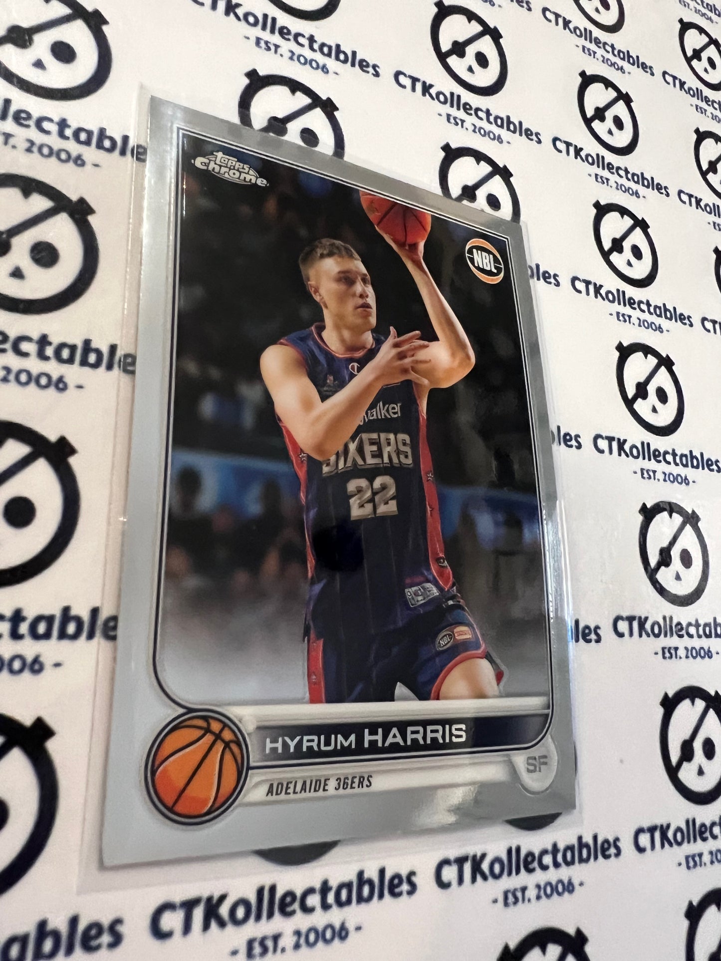 2022-23 Topps NBL Chrome Base #6 Hyrum Harris 36ERS