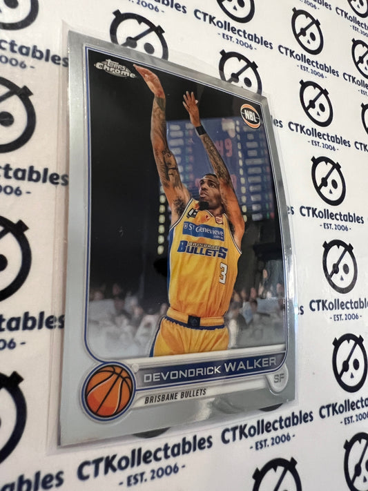 2022-23 Topps NBL Chrome Base #14 devondrick Walker  Bullets
