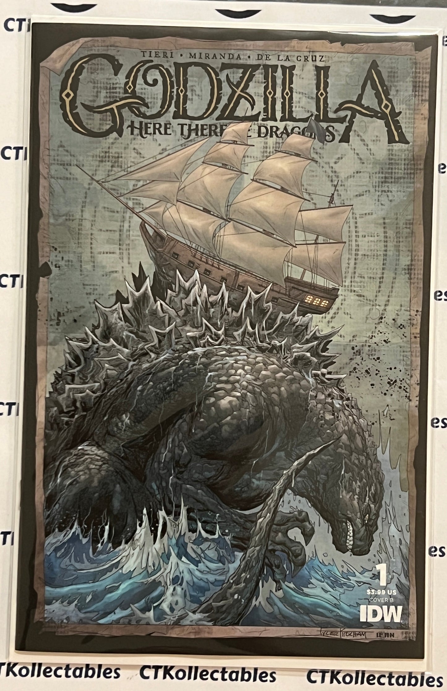 GODZILLA # 1 HERE THERE BE DRAGONS VARIANT IDW COMIC BOOK 2023