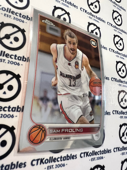 2022-23 Topps NBL Chrome Base #32 Sam Froling Hawks