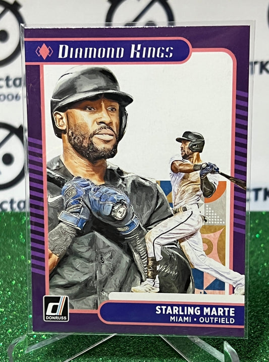 2021 PANINI DONRUSS DIAMOND KINGS STARLING MARTE # 17 MIAMI MARLINS BASEBALL