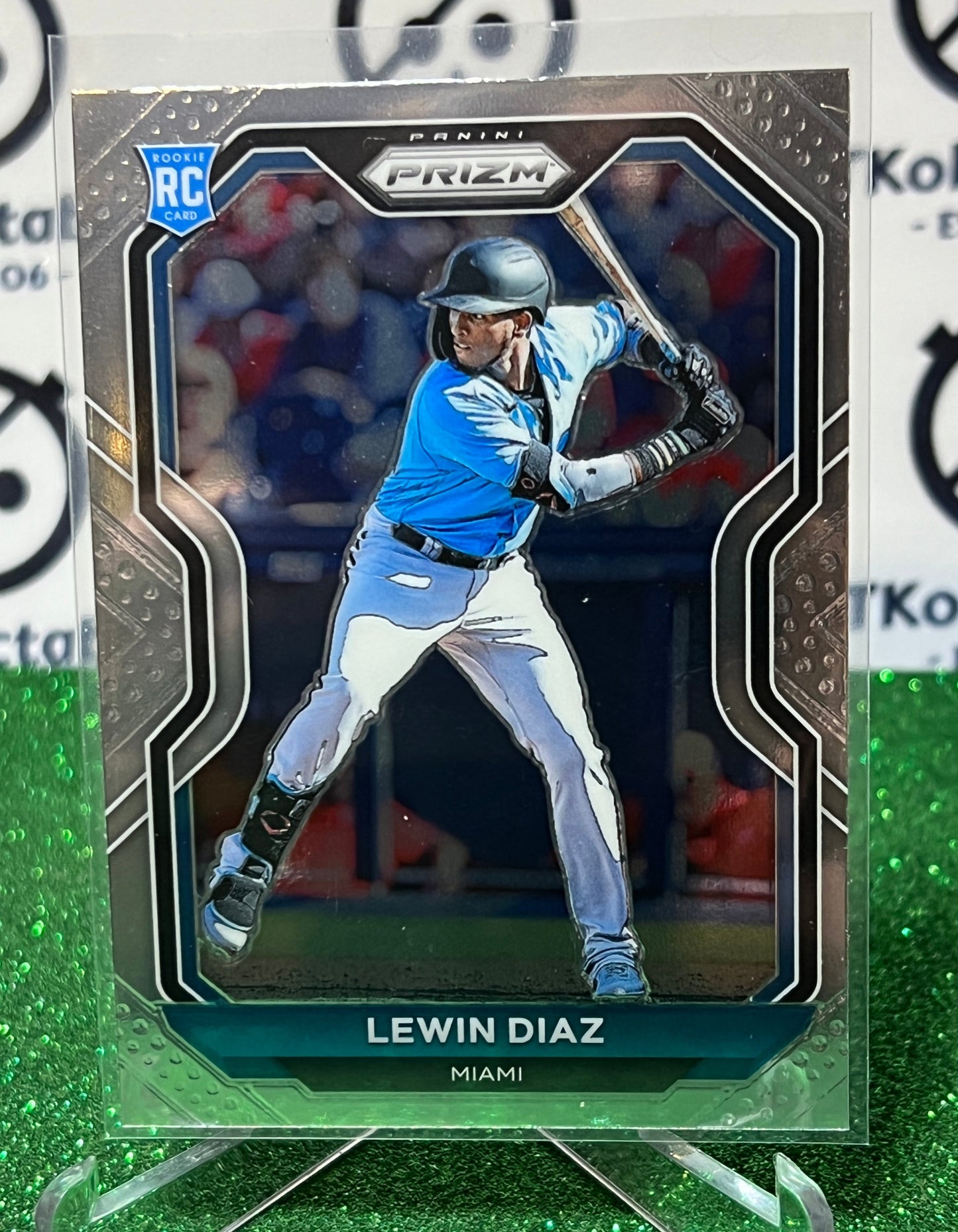 2021 PANINI PRIZM LEWIN DIAZ # 50 ROOKIE MIAMI MARLINS BASEBALL