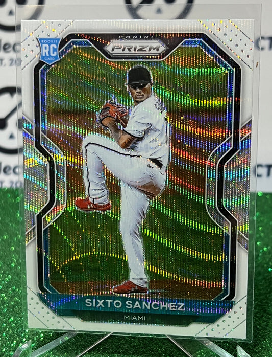 2021 PANINI PRIZM SIXTO SANCHEZ # 86 WHITE PRIZM ROOKIE MIAMI MARLINS BASEBALL