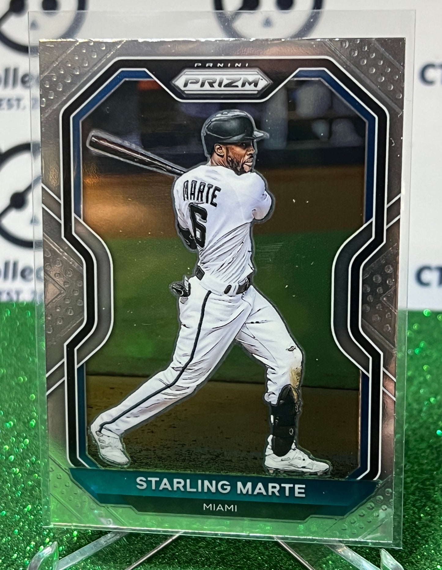 2021 PANINI PRIZM STARLING MARTE # 123 MIAMI MARLINS BASEBALL