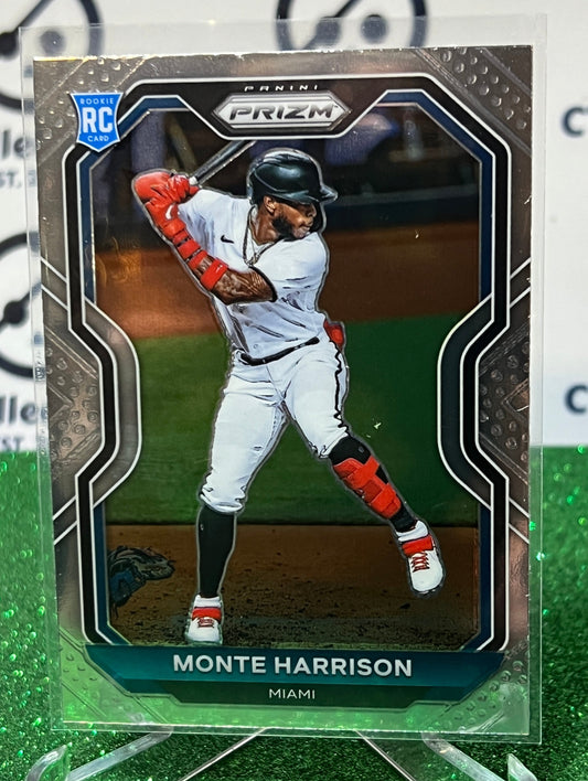 2021 PANINI PRIZM MONTE HARRISON # 118 ROOKIE MIAMI MARLINS BASEBALL